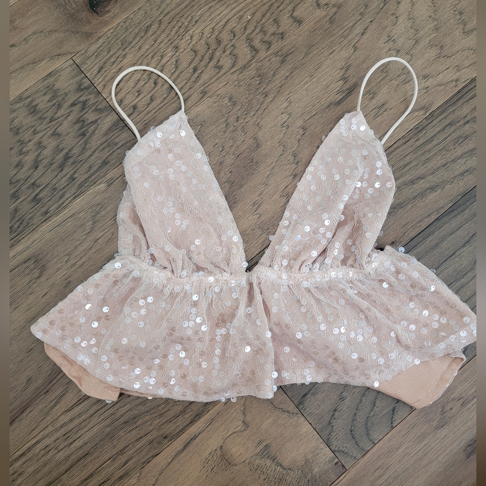 🔥🤎 BUNDLE OF 2! AMERICAN EAGLE / BOUTIQUE DOUBLE CRAZY SIZE LARGE CROP TOPS - Picture 5 of 8